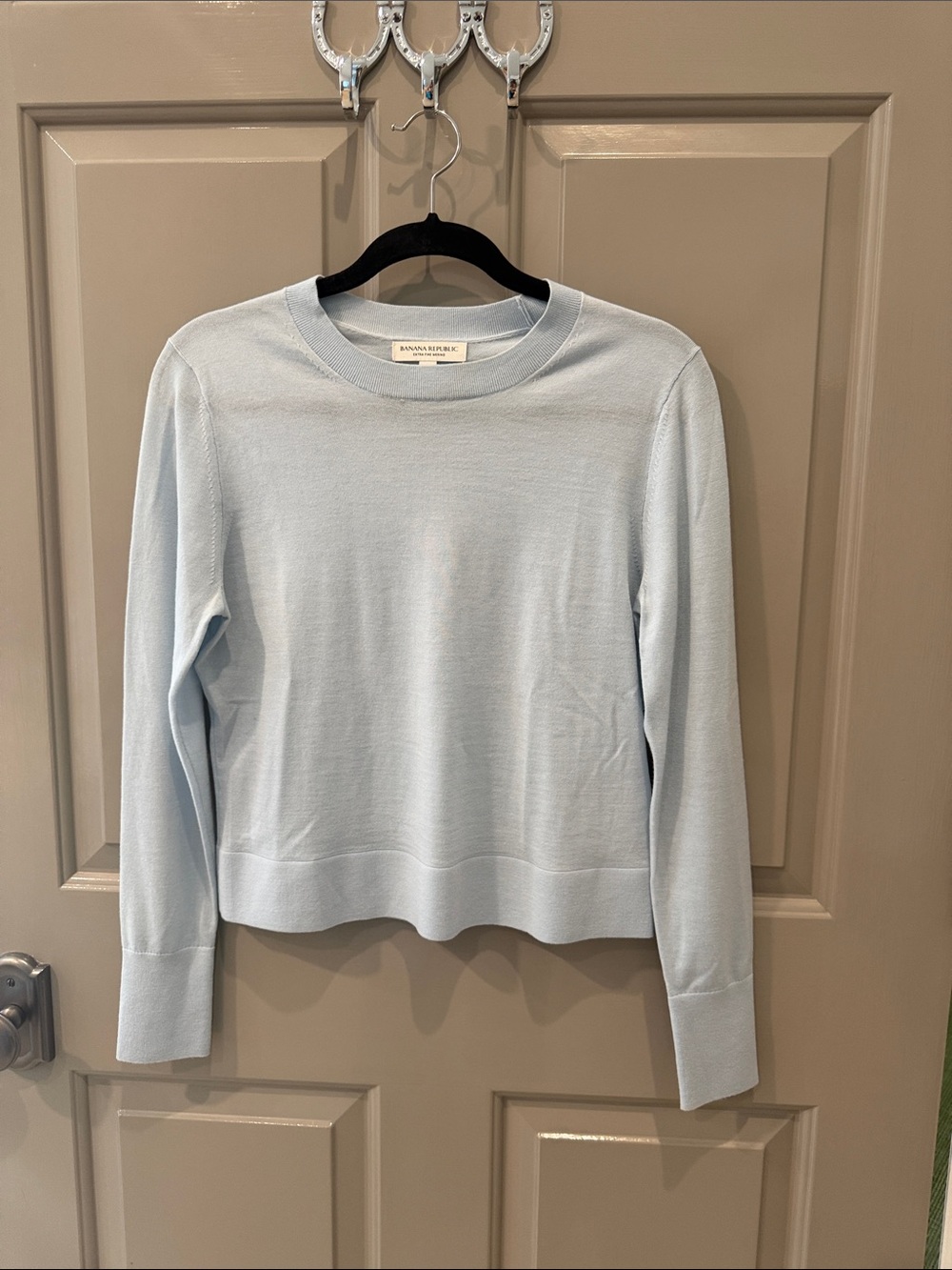 Banana Republic Pale Blue Lightweight Crewneck